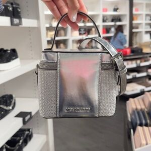 Michael Kors sandrine Silver xs  Mini Crossbody Bag